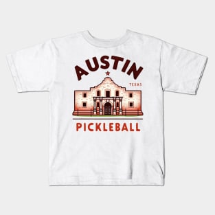 Austin Texas Pickleball Design #2 Kids T-Shirt